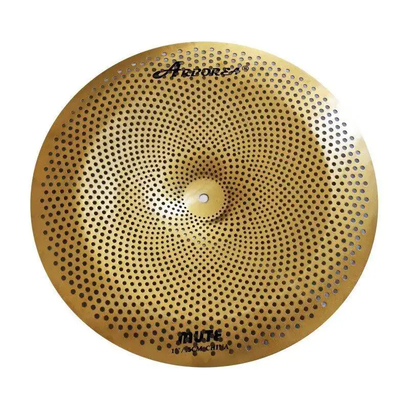 Arborea Mute Cymbal Pack Silent Cymbal Golden 5 or 7 PCS Low Volume Cymbals for Drummer Daily Practice