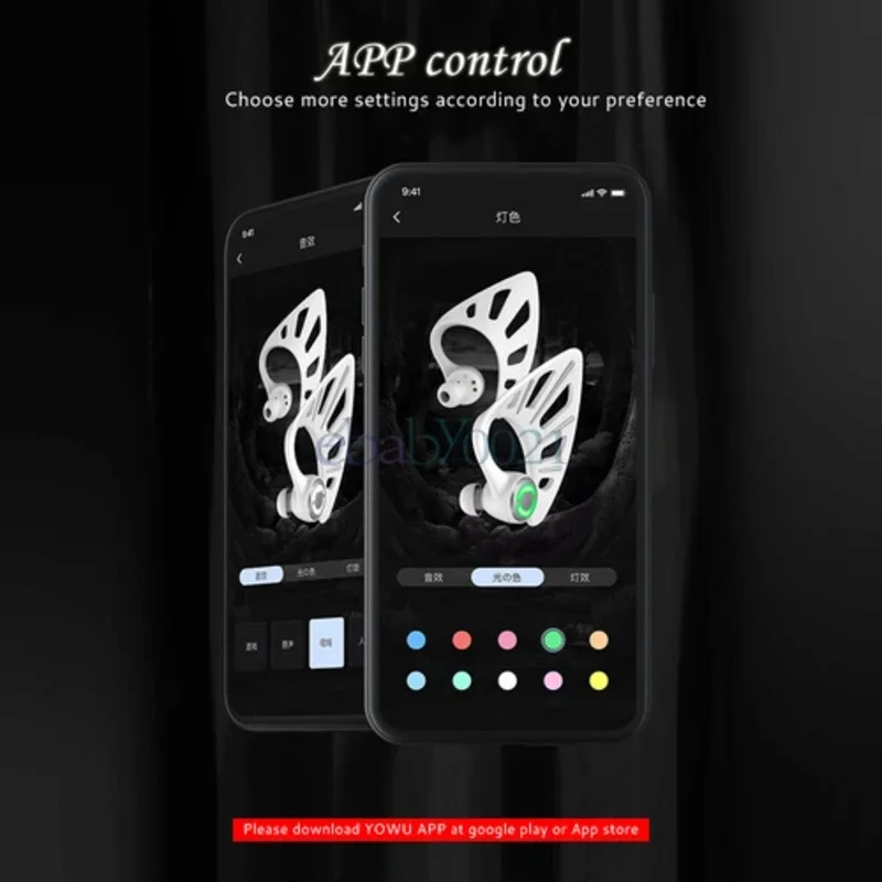 95new لسماعات YOWU True اللاسلكية Bluetooth Halloween Elf COSPLAY