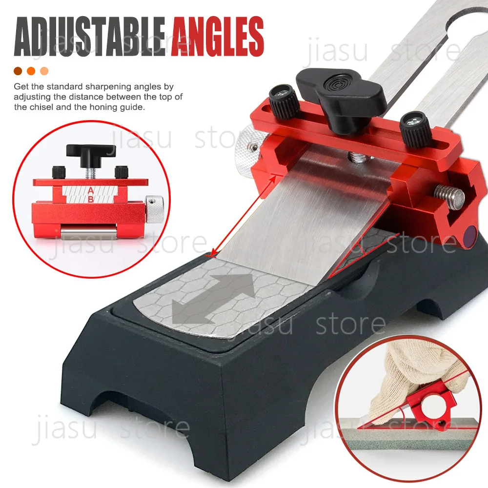 Fixed‑Angle Knife Sharpening Locator Bracket, 400/1000 Grit Gold‑Sand Double‑Sided Sharpening Stone Fast Manual Knife Sharpener