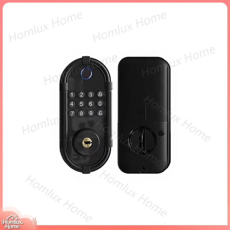 Smart Door Lock for Wooden Doors with Fingerprint Password Card Key and Remote Unlocking Function DL10 Model Office Home