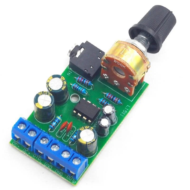 B04C-TDA2822M DC 1.8-12V Stereo Audio Amplifier Board 2.0 Portable Radio DC Amplifier Module