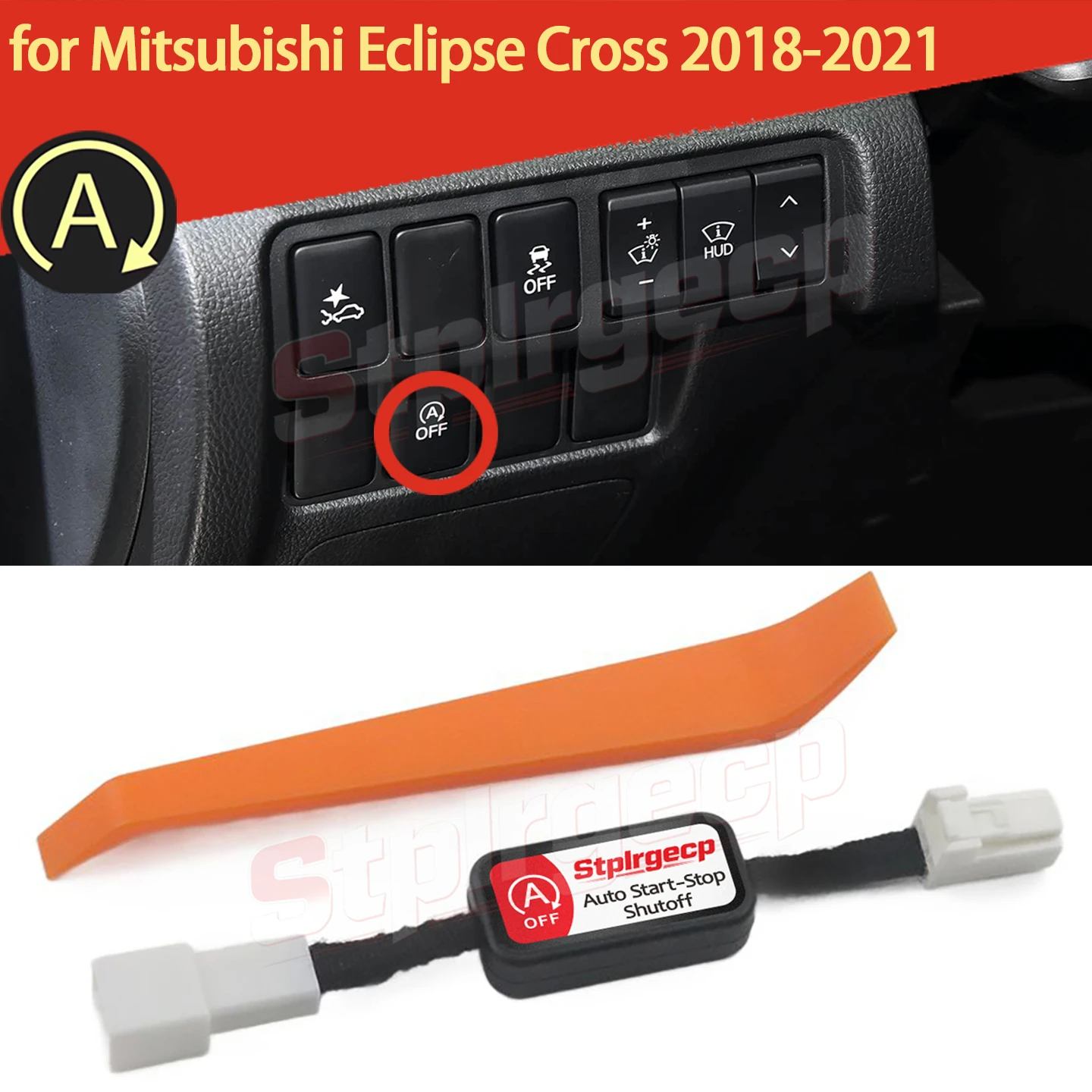 For Mitsubishi Eclipse Cross GK GL YA YB Pre-lci 2018-21 Car Stop Start Engine System Off Device Control Sensor Plug Stop Cancel