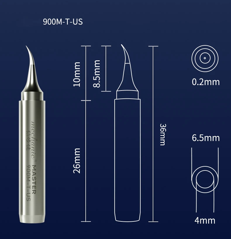 Soldering iron tip MECHANIC 900M-T-UK 900M-T-US 900M-T-UI  flying line Soldering iron tip Lead-free environmental protection