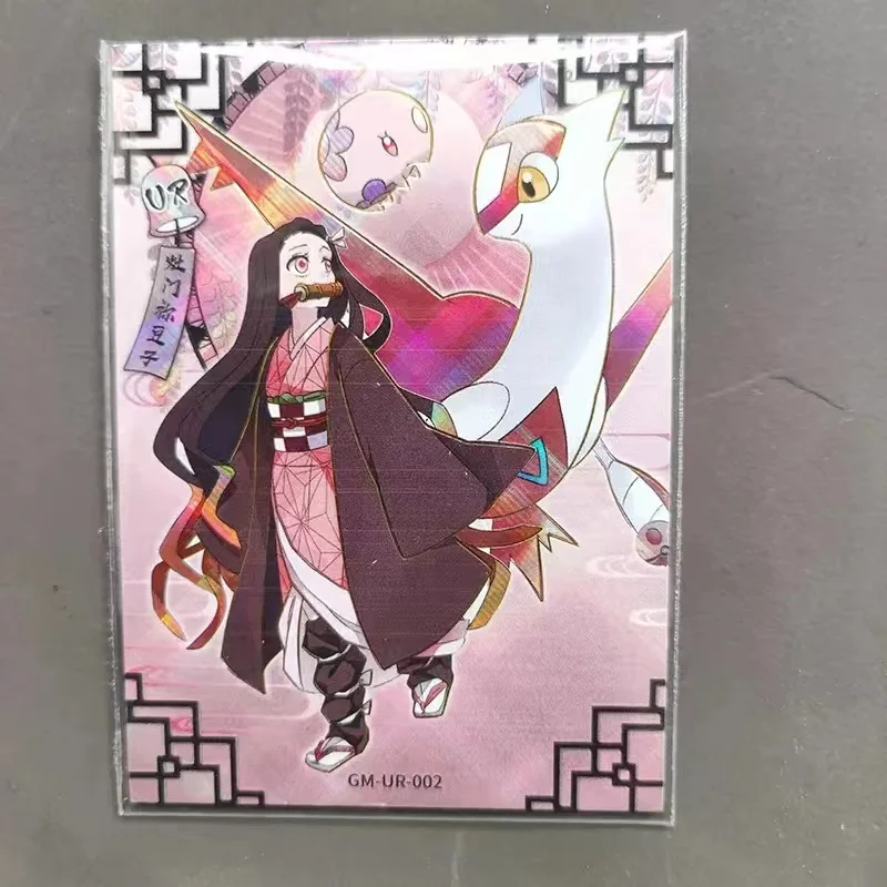 Demon Slayer Card Bean UR Full Set Rare Elf Anime Character Halloween Gift Japanese Cartoon Wholesale Unisex