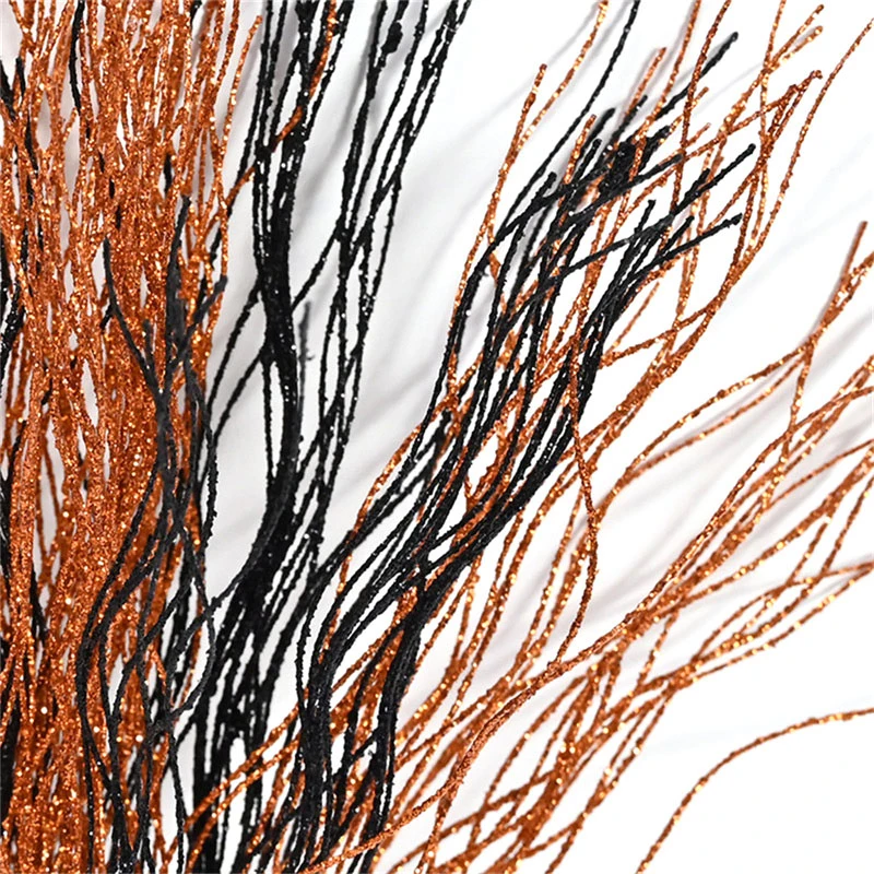 Artificial Gold Powder Orange Black Berries Halloween Decoration Flower Creative Minimalist Household Fake Flowers Party Props