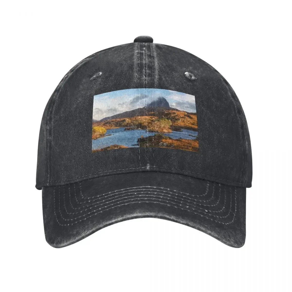 

Suilven and Autumn Colours Assynt Scotland Baseball Cap Visor Anime Hat Mens Hats Women's