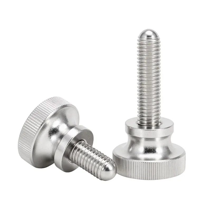 Thumb Screw M2 M2.5 M3 M4 M5 M6 M8 M10 GB834 303 Stainless Steel Knurled Step High Head Hand Tighten Adjust Lock Bolt