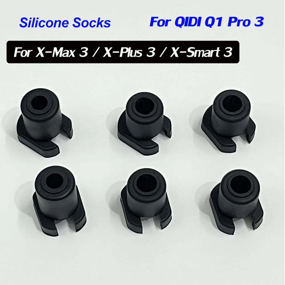 ถุงเท้าซิลิโคนสําหรับ QIDI X-Max 3 / X-Plus 3 / X-Smart 3 Hotend Protector สําหรับ QIDI Q1 Pro 3 ซิลิโคนกรณี 3D ชิ้นส่วนเครื่องพิมพ์