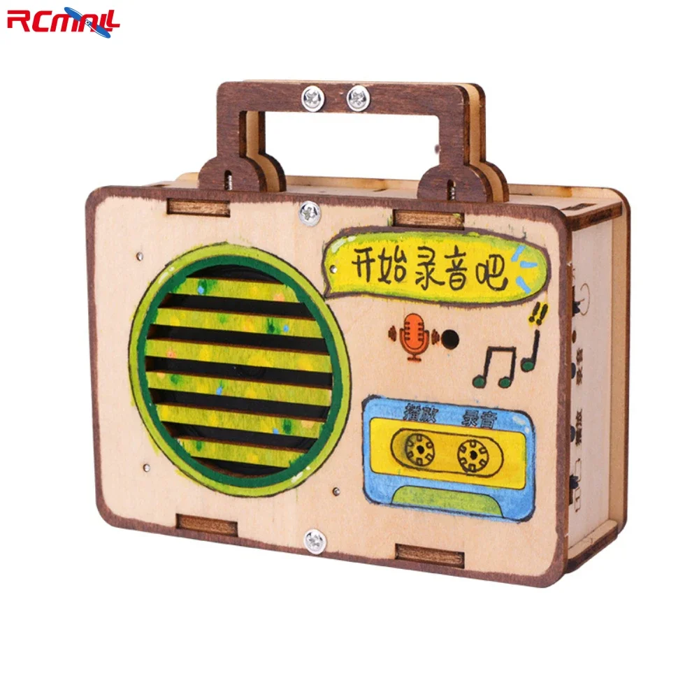 DIY Science Project: Recorder, Technology Small Production Children's Sound Recorder Scientific Experiment Teaching Hand Toys