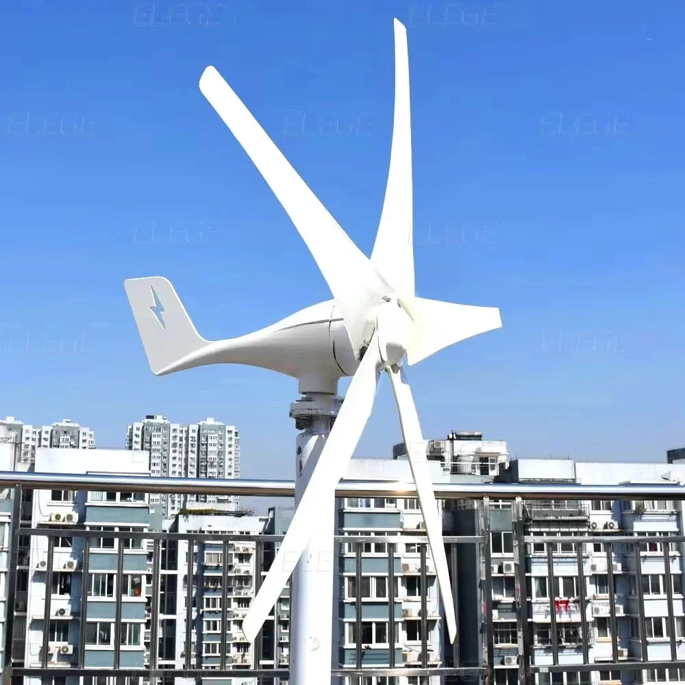 

Mini horizontal shaft household wind turbine 1.3m impeller diameter 12V 24V 48V