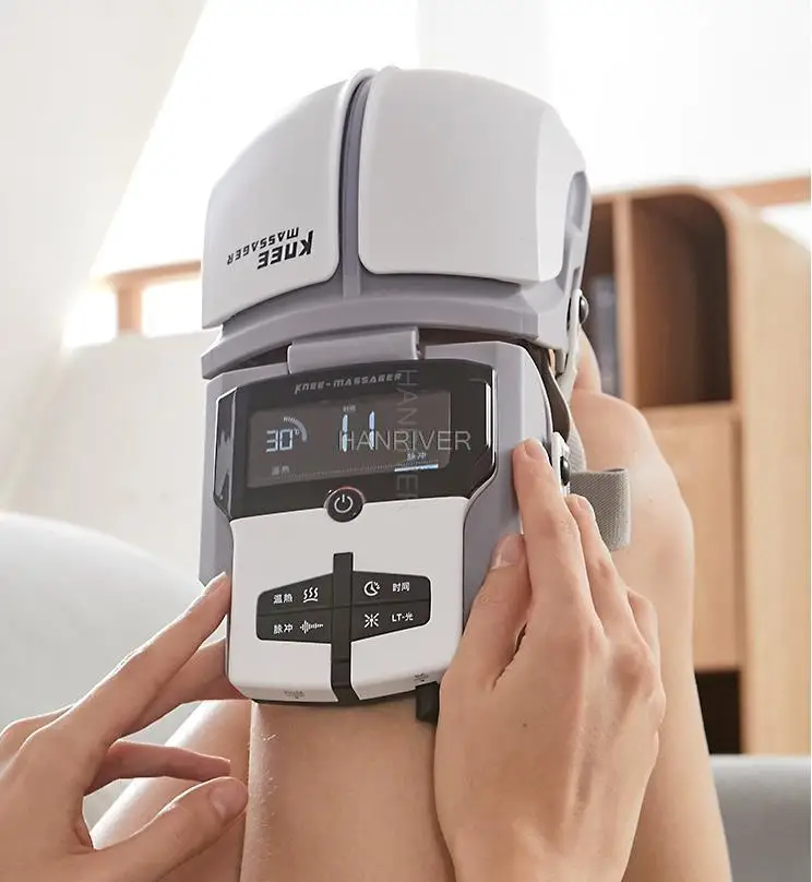 جهاز تدليك الركب الرضفة الدافئة القديمة الباردة الساق الساخن ضغط مدلك المشتركة جهاز العلاج الطبيعي مدلك الساق 220 فولت