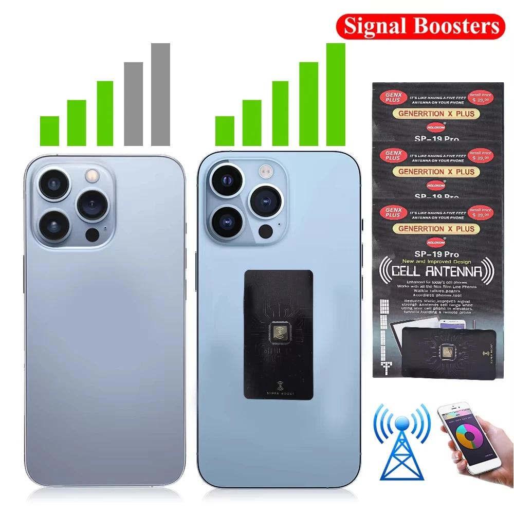 Cell Phone Signal Booster Sticker Outdoor Network Signal Receiving Enhancement Antenna Amplifier SP--9/11Pro For Smart Phones