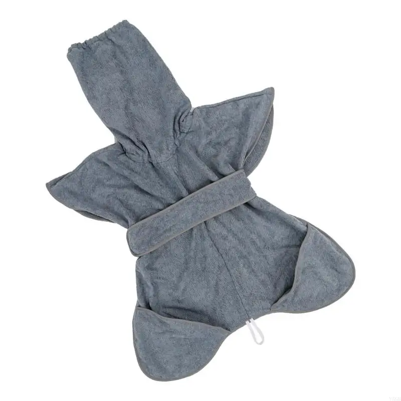 Durable Pet Bathrobe for Medium to Large Dogs Soft Towel Ensures Fast Drying and Easy Wear Y5GB