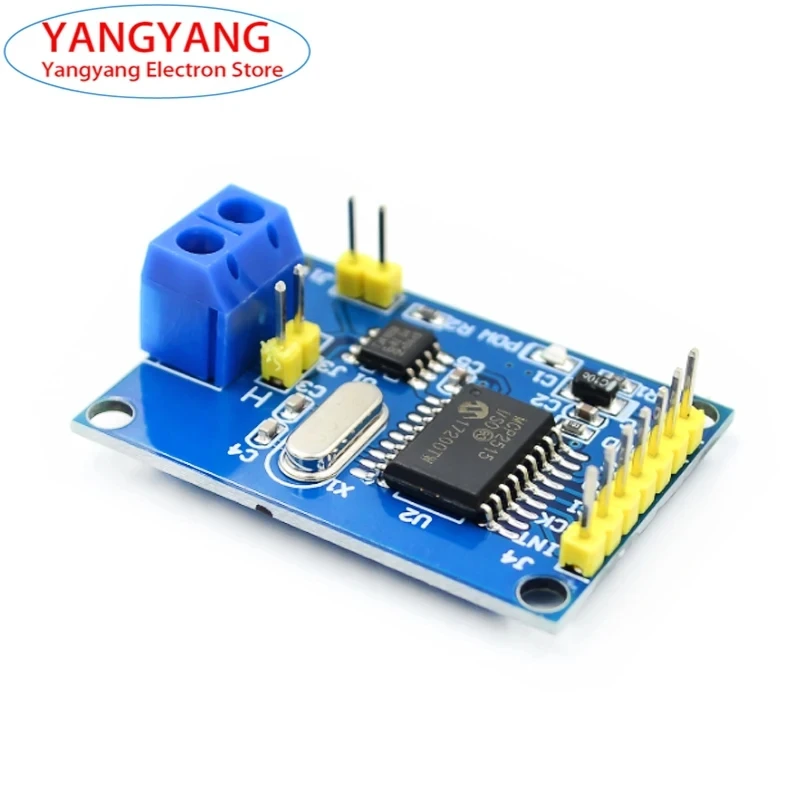 يمكن لوحة حافلة للتحكم في الذراع ، وحدة واجهة ، جهاز استقبال TJA1050 ، SPI لـ 51 MCU ، اردوينو ، DC 5V ، MCP ، جديد