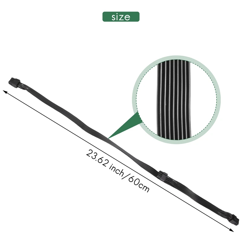 Cable de fuente de alimentación ATX CPU de 8 pines macho a Pcie Dual de 8 pines (6 + 2) macho para Corsair, fuente de alimentación Modular RM/HX/CX-M