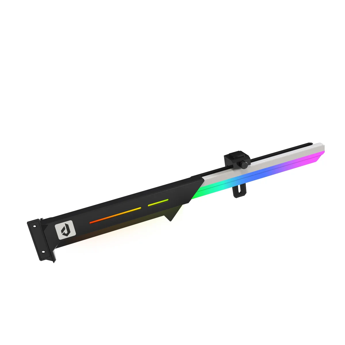 28cm ARGB Graphics Card GPU Support Stand | 5V Addressable RGB Horizontal Metal GPU Brace for PC Case