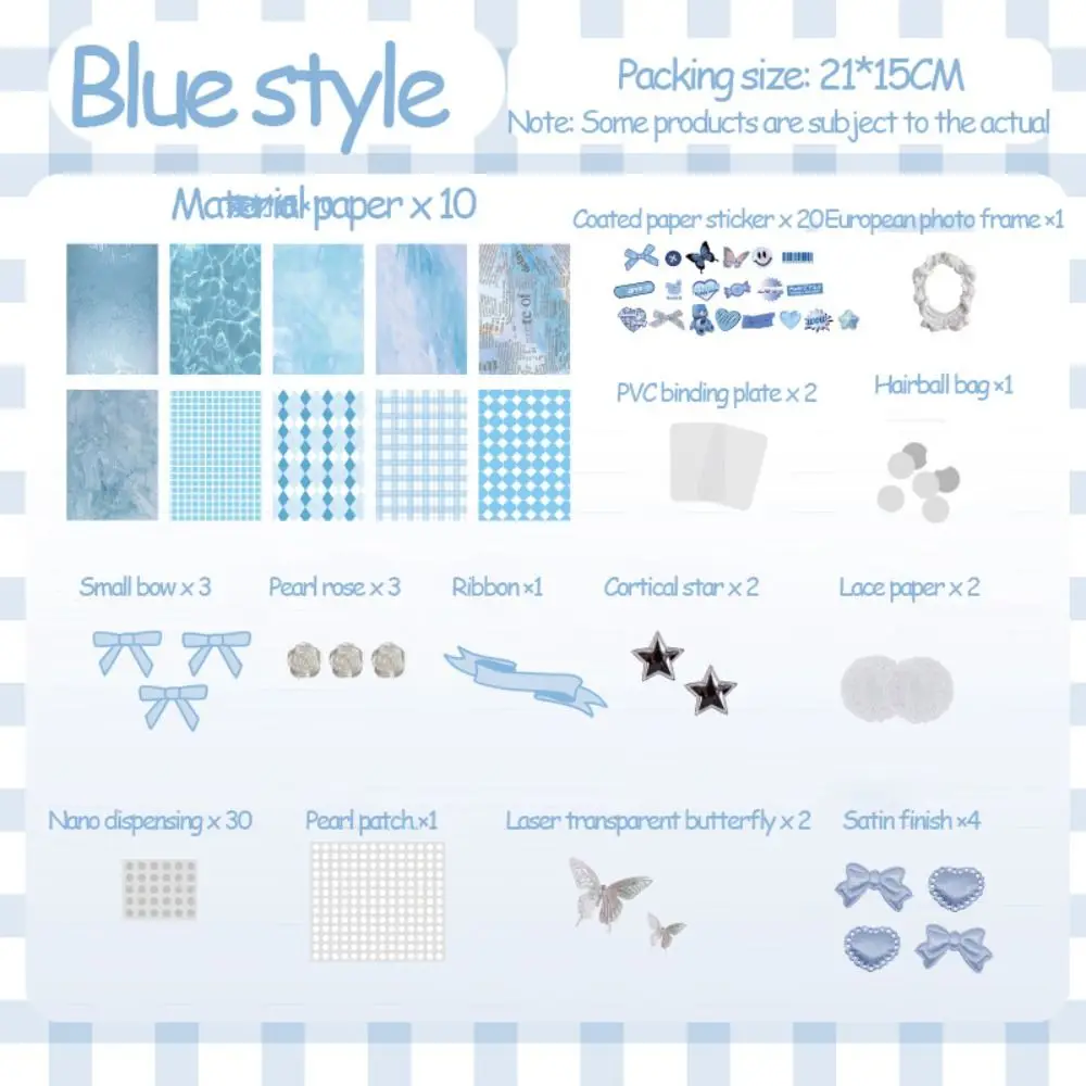 Retro DIY Itabag Insert Material Two-dimensional Flower Lace Ribbon Bag Decoration Accessories Paper Stickers Candy Colors