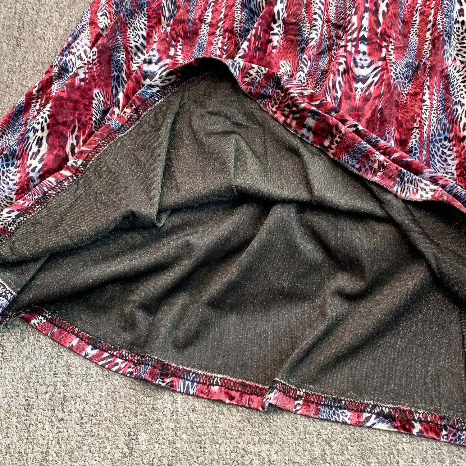 Chic vintage velour leopard slim dress Elegant Fairy korean fashion sundress autumn women clothing