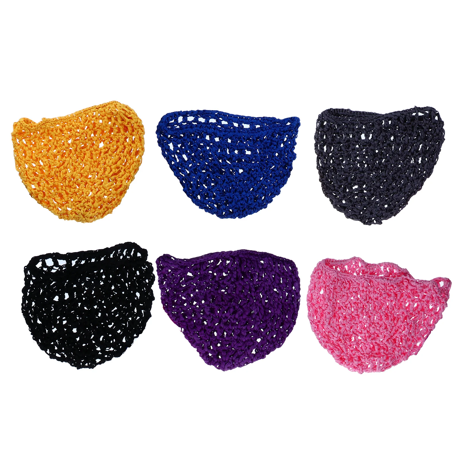 

6 Pcs Hair Band Mesh Net Crocheted Snood Hairnet Women Female Sleeping Miss