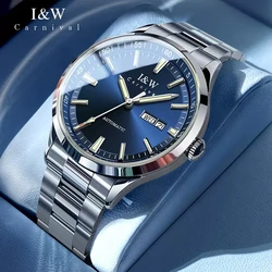 Carnival Brand High-end IW Series Mechanical Watch Top Brand ​Luxury Business Sapphire Auto Date MIYOTA Automatic Watch For Men