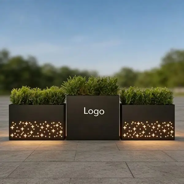 

*Customization flower pot planter Fiberglass flower pot Outdoor indoor Decorative Flower Garden Planting Pot