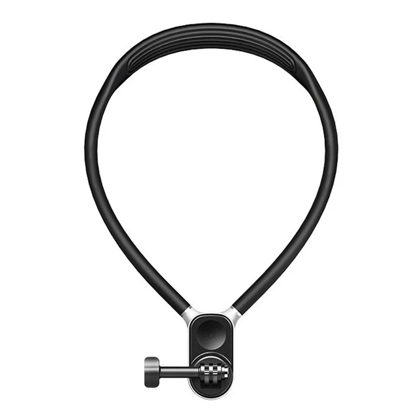 HFES Silicone Neck Hold Mount For Gopro Hero 11 10 9 8 Insta360 DJI Osmo Action Ergonomic Mount Bracket Size L Durable