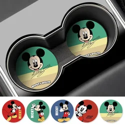 Disney Mickey new men and women creative cartoon cute car water cup anti-slip coaster car accessories animation peripherals