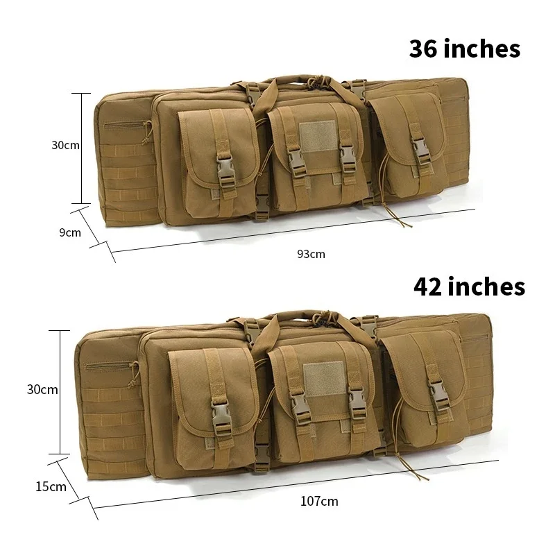 Double Layer Tactical Fishing Tackle Bag Handheld Shoulder Dual-Use Outdoor Field Gear Bag