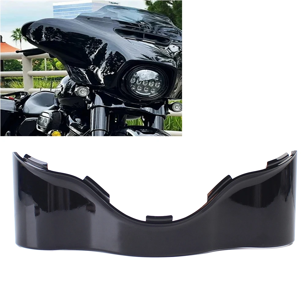 Motorcycle Light Black Outer Batwing Lower Trim Skirt Fairing For Harley Touring CVO Electra Street Glide Ultra Classic 14-23