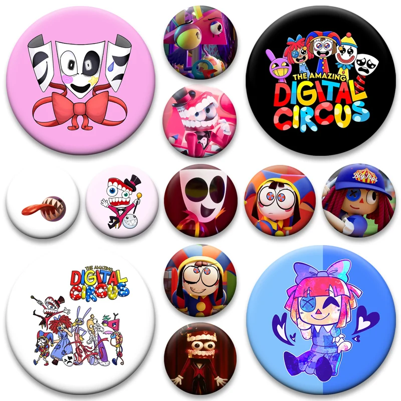 اليدوية صفيح دبابيس بومني جاكس راجاثا غانغل زوبل كاين لطيف الكرتون شارة حقيبة الملحقات جولة أنيمي التلبيب دبابيس الهدايا