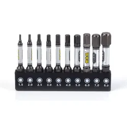 50mm Magnetic Screwdriver Bit Set 1/4' Impact Drill Batch Head Torx Hex Cross Plum Blossom Screwdriver Bits for Home Repair