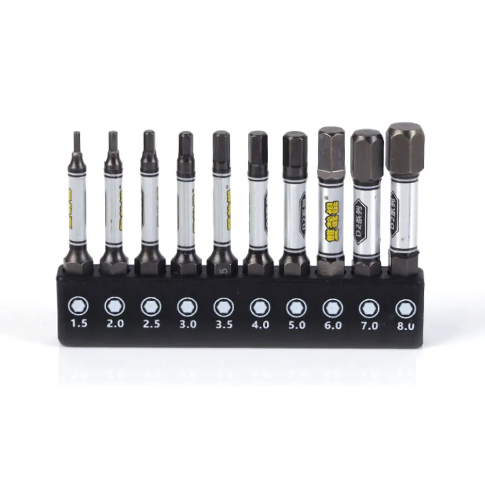 50mm Screwdriver Bit Set 1/4 Impact Drill Batch Head Torx Hex Cross Plum Blossom Head Magnetic Tamper Proof Screwdriver Bits