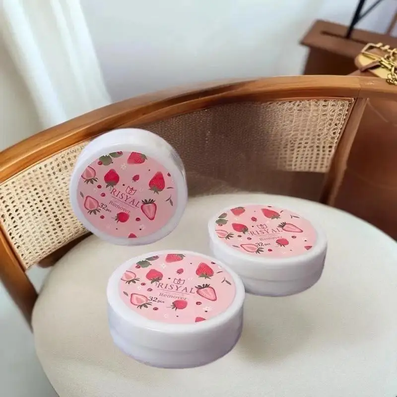 32 pz/scatola Forniture per la rimozione delle unghie usa e getta Naturale Sicuro Smalto per unghie Colla Rimozione Asciugamano Pezzo per unghie Strumenti per manicure