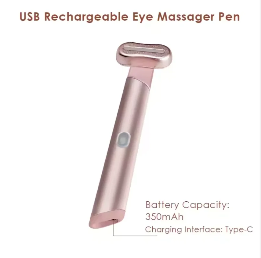 Smart Library CHIPAI 270 Degree Rotation Eye Massager Device New Model Ems Microcurrent Vibrating Eye Massager With Heating Func