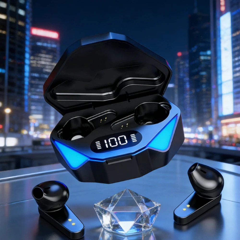 NEW X15 TWS Earphones Bluetooth Wireless Gamer Headphones 65ms Low Latency Earbuds Fone Headset Gamer With Mic Handfree