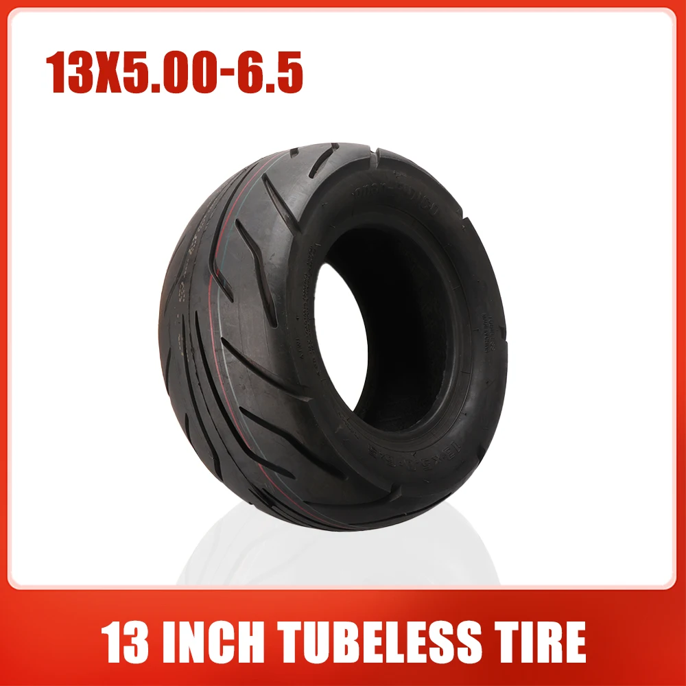 

13 Inch 13x5.00-6.5 Tubeless Tyre for Go-Kart Scooters Motorcycle FLJ K6 Tire Vacuum Tire Wheel Scooter