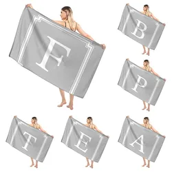 Bathroom Bath towel for adults sauna Large beach towel Gym towel Large hotel woman shower quick drying microfiber simple letter