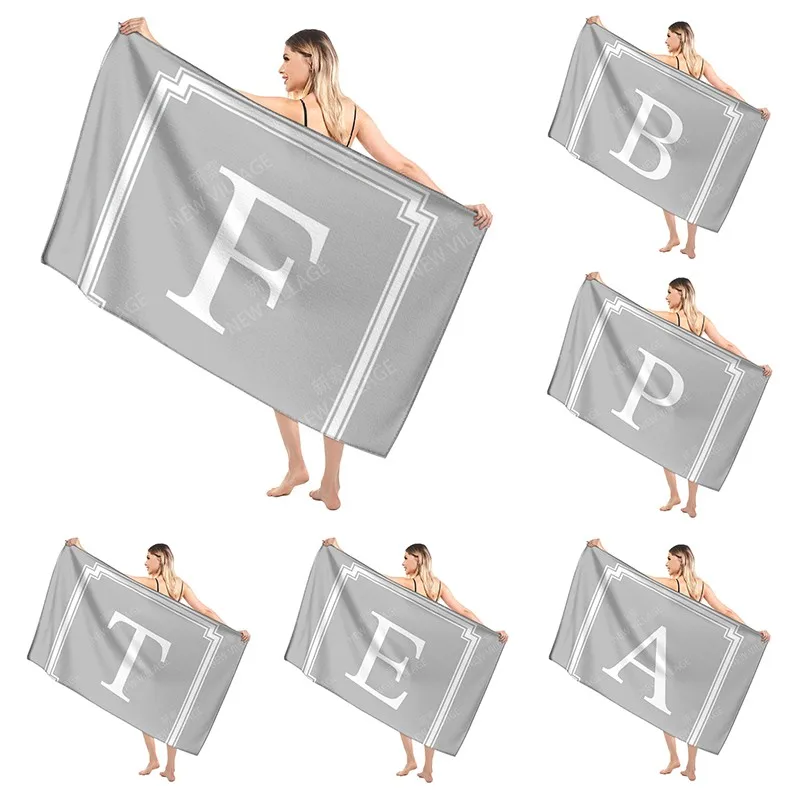 Bathroom Bath towel for adults sauna Large beach towel Gym towel Large hotel woman shower quick drying microfiber simple letter