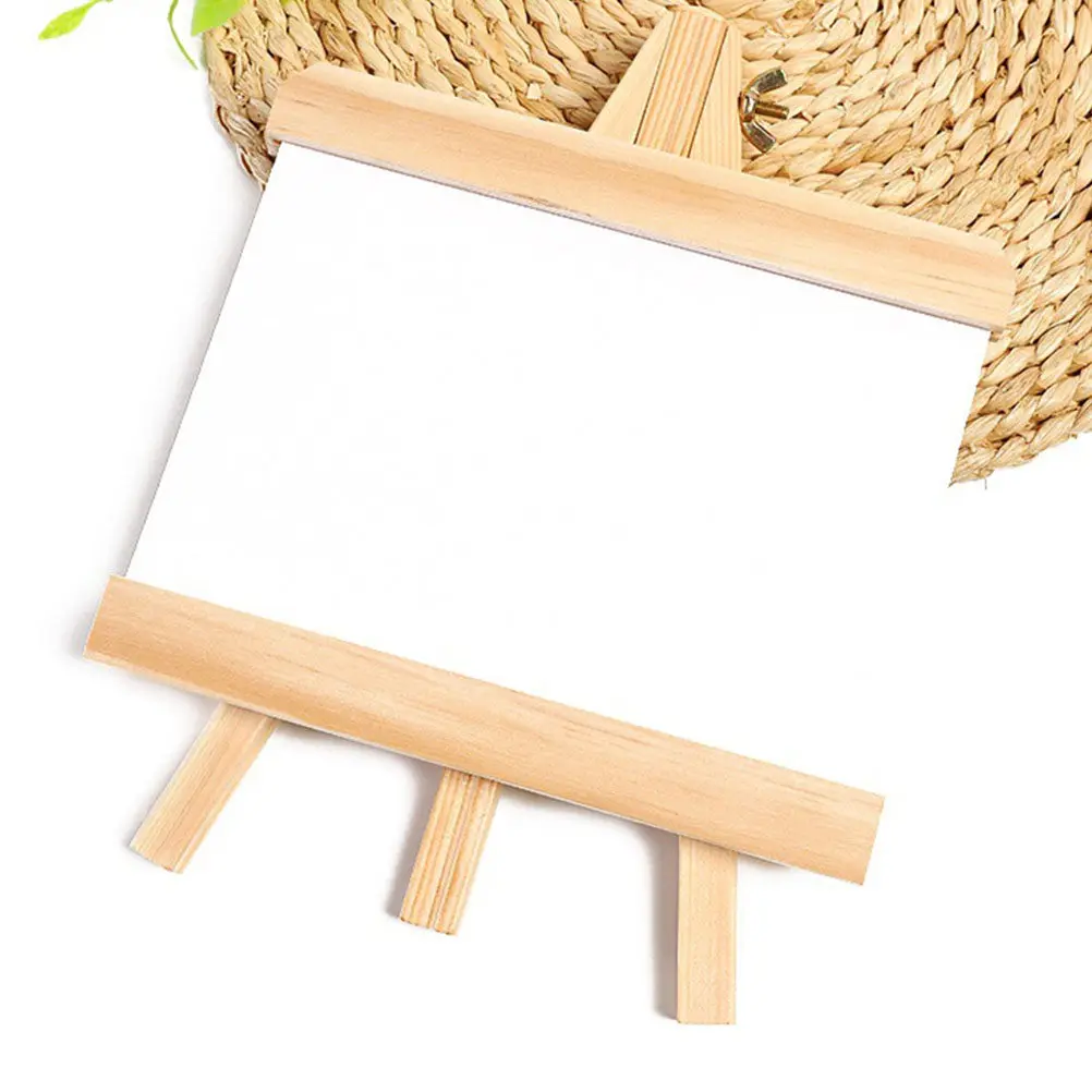 

Компактная доска для рисования с кронштейном, 2 шт., мини-доска для рисования для детей, для занятий творчеством и письма, маленькая деревянная портативная доска