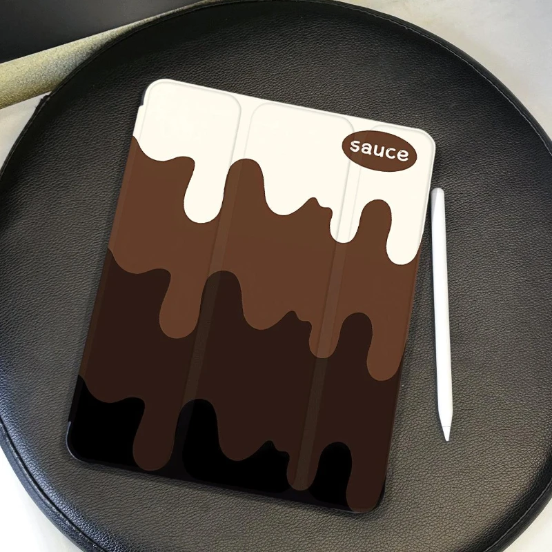 Flowing Heart Chocolate Tablet Case for 7 8 9th 10.2 Funda Cover Pro 11 2nd 3rd 4th Ipad 2017 2018 9.7inch Ipad Air3 10.5 Shell