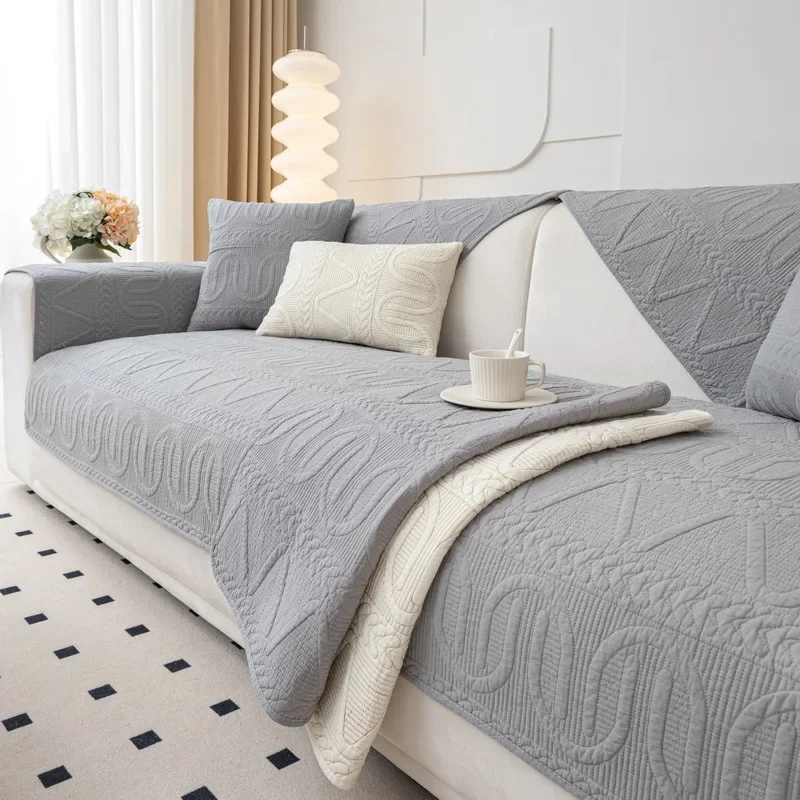 Sofa Cushion Four Seasons Cotton Norse Simple Non-slip Universal Cotton Cushion Modern Winter Sofa Cover Cover Cloth Towel
