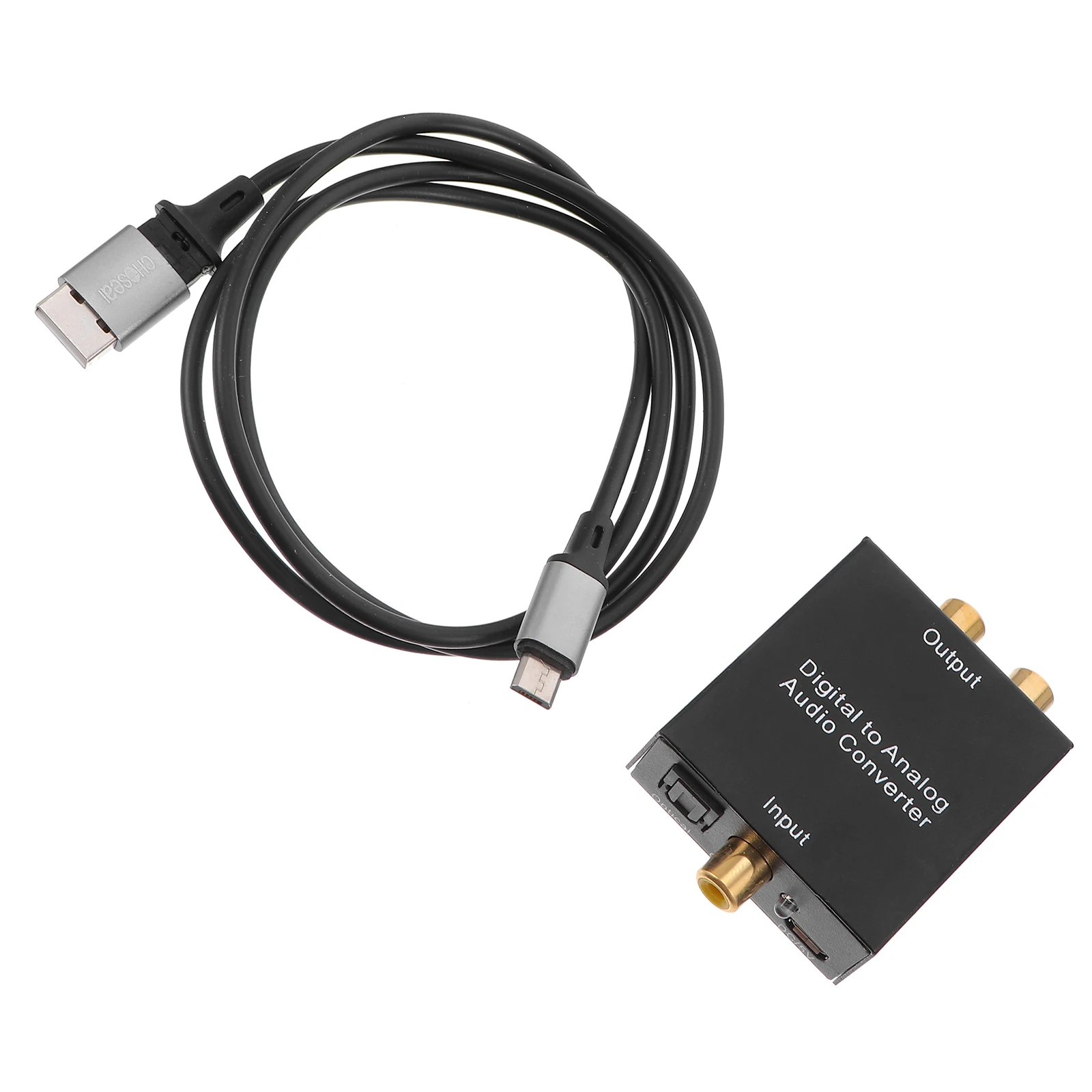 

Audio Converter Fiber Adapter Optical Analog 3.5MM Splitter Sound Card Output Portable Device