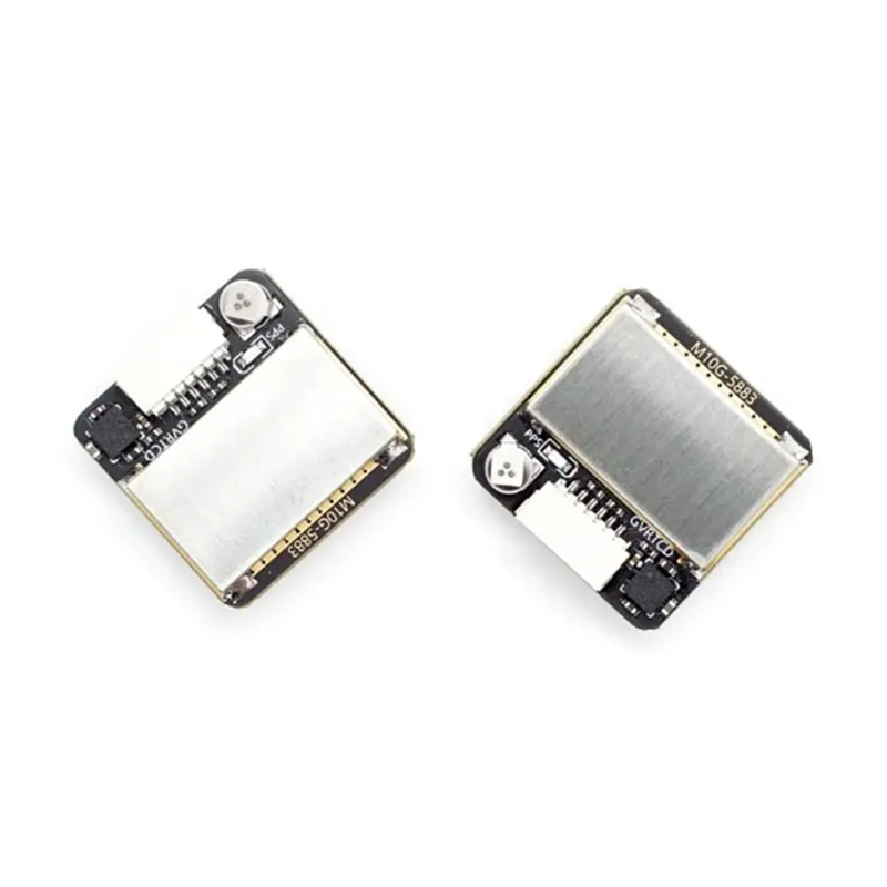 أداء مستقر-وحدة M10G-5883 GNSS بحجم 20 مم مع بوصلة وحدة QMC5883L لطائرات السباق بدون طيار FPV/الروبوتات/القوارب