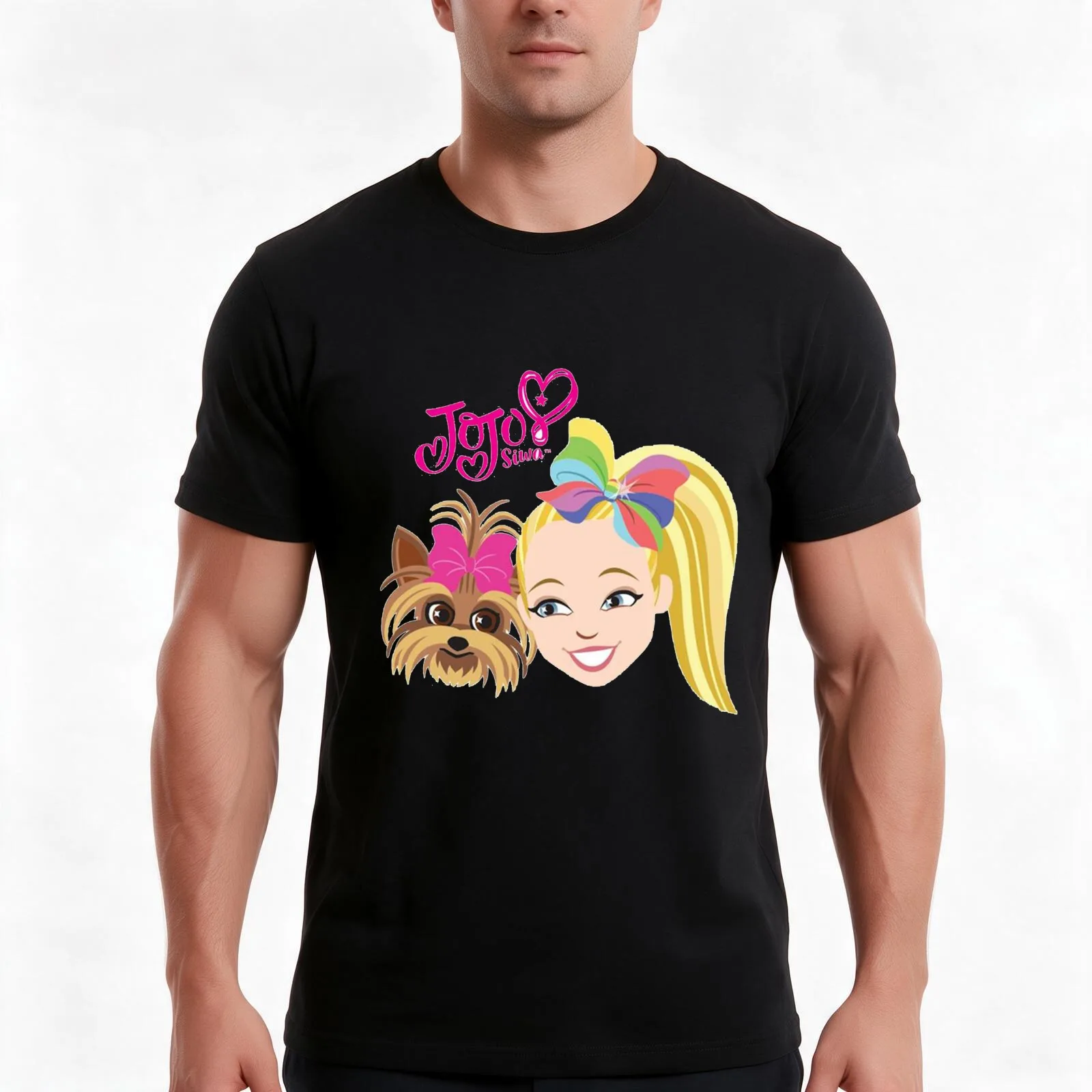 jojo siwa stickers, Masks, backpack, Aprons, Mugs, T-Shirt Summer Casual Cotton Tee, Unisex Men Women