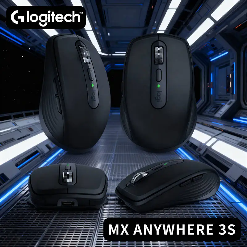 

Logitech MX Anywhere 3S Wireless Bluetooth Mouse 8000 DPI Silent Buttons Rechargeable Ergonomic for Laptop Gaming Office Trip