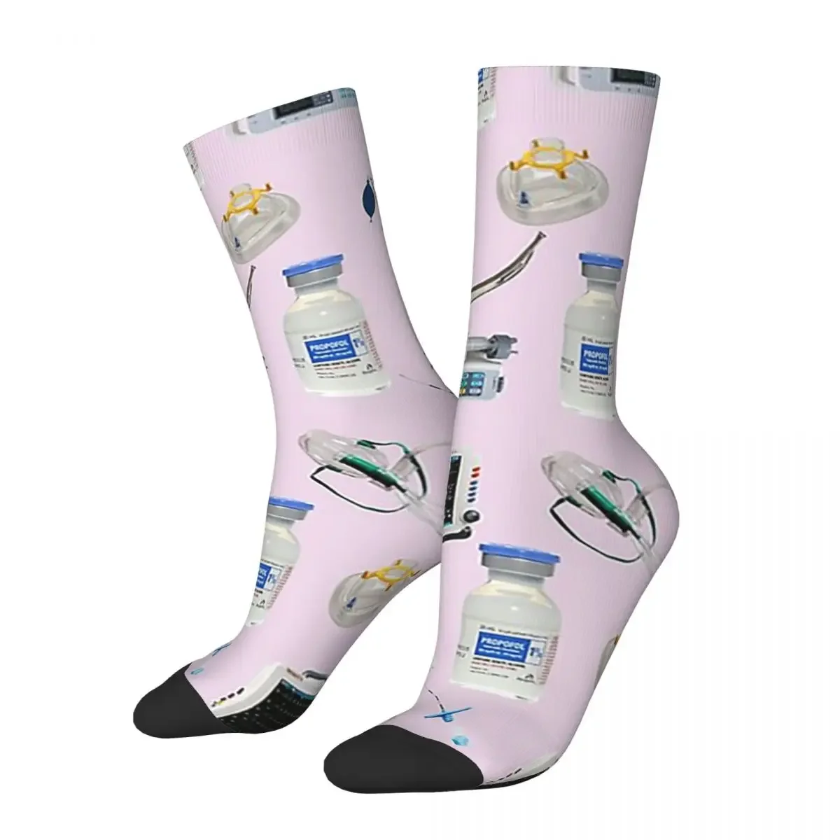 

Tools Of The Trade PALE PINK Anesthesia Anaesthesia Socks Harajuku Super Soft Stockings All Season Long Socks Accessories