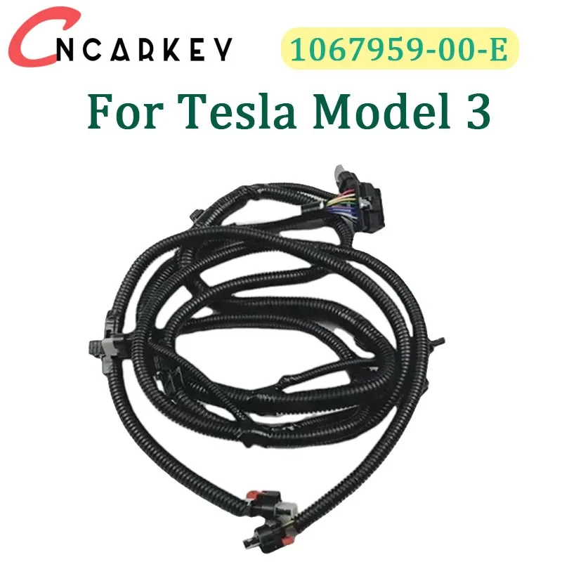 Suitable for Tesla Accessories Model 3 Rear Bumper Reversing Radar Wiring Harness Plastic 1067959-00-E 1pc Automobiles Parts