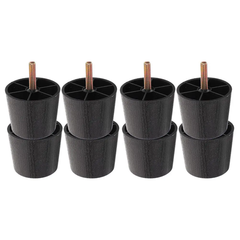 8Pcs Furniture Feet Levelers Screw on Adjustable Sofa Risers Furniture Risers Threaded Table Bed Legs Stabilizers Anti-Slip
