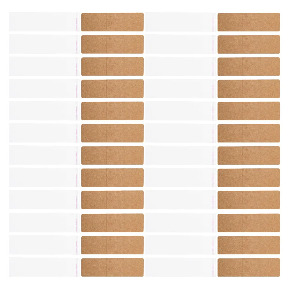 

1Set Transparent Self Adhesive Bags Kraft Paper Bookmark Sleeves Bookmark Display Organizer Storage Protector Bulk