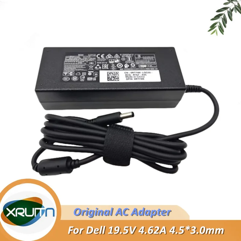 Original LA90PM111 90W 19.5V 4.62A Small Tip 4.5*3.0mm AC Adapter Charger for Dell /Inspiron /Latitude /Vostro /XPS (OFFERS OK)